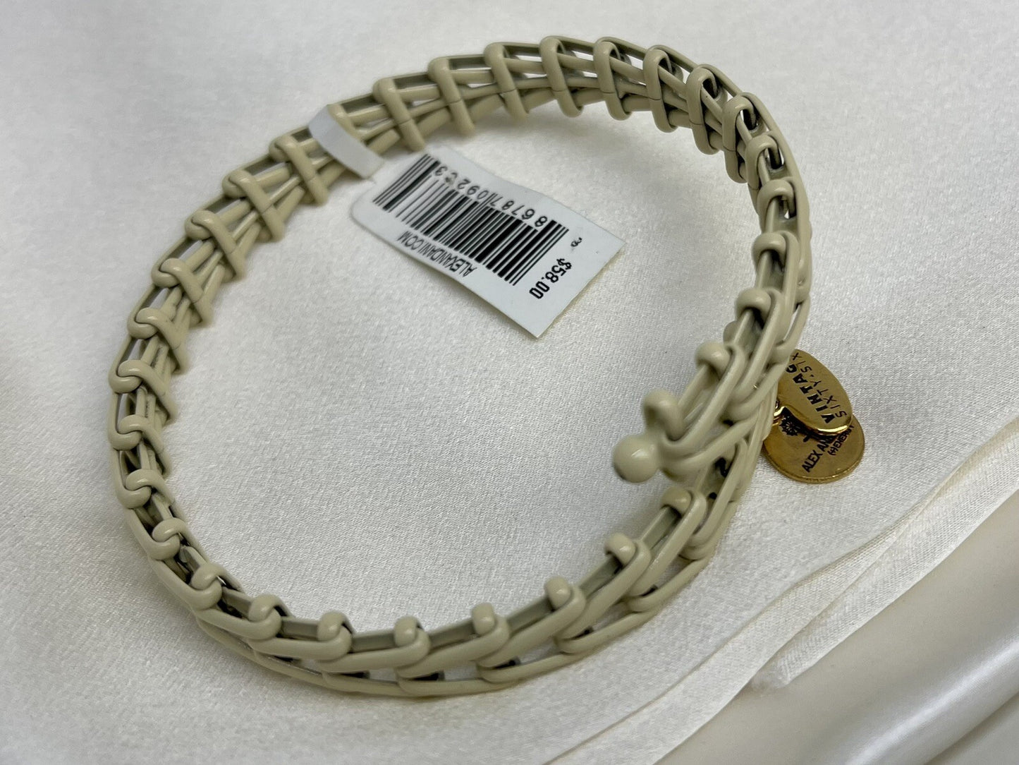 Alex and Ani Gypsy 66 Lace Rafaelian Gold Wrap Bangle