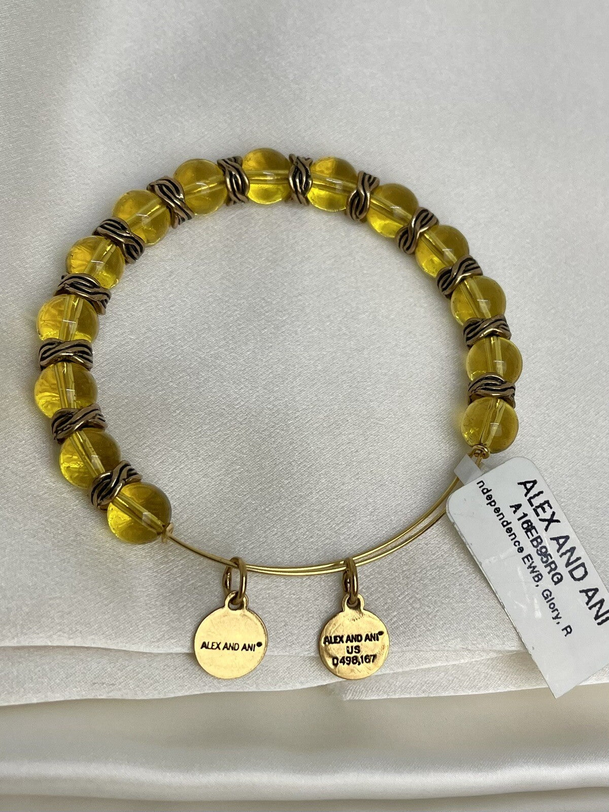 Alex and Ani Independence Glory Gold Rafaelian Wrap Bangle