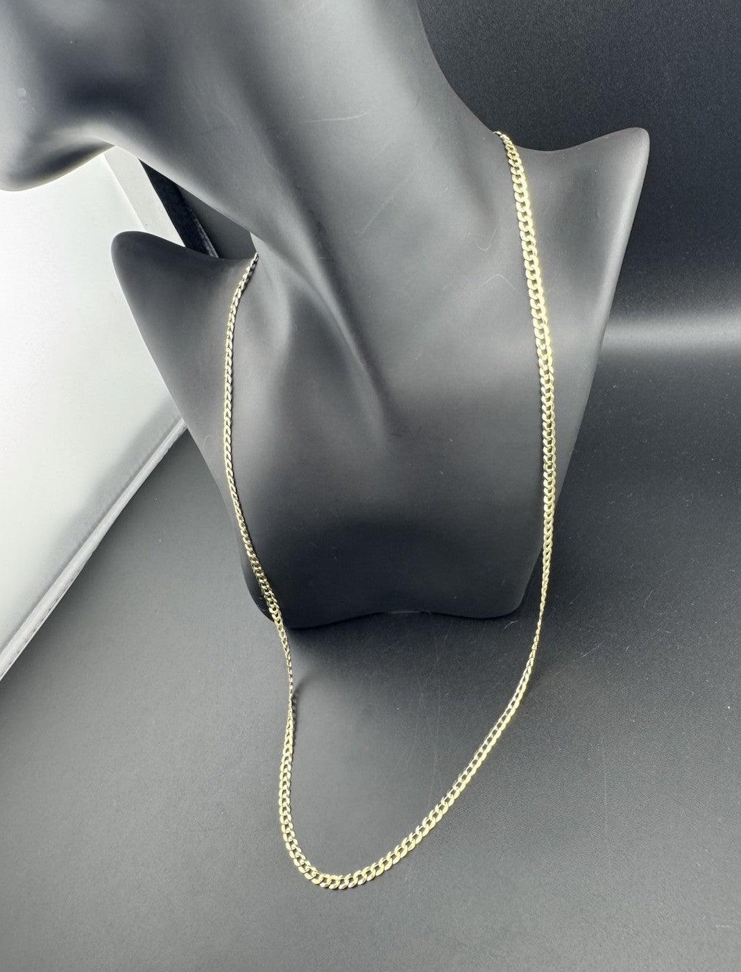 Cadena de eslabones cubanos de oro amarillo de 14 quilates, 60.96 cm, 3.61 mm, 9.3 gramos, clásica, elegante *