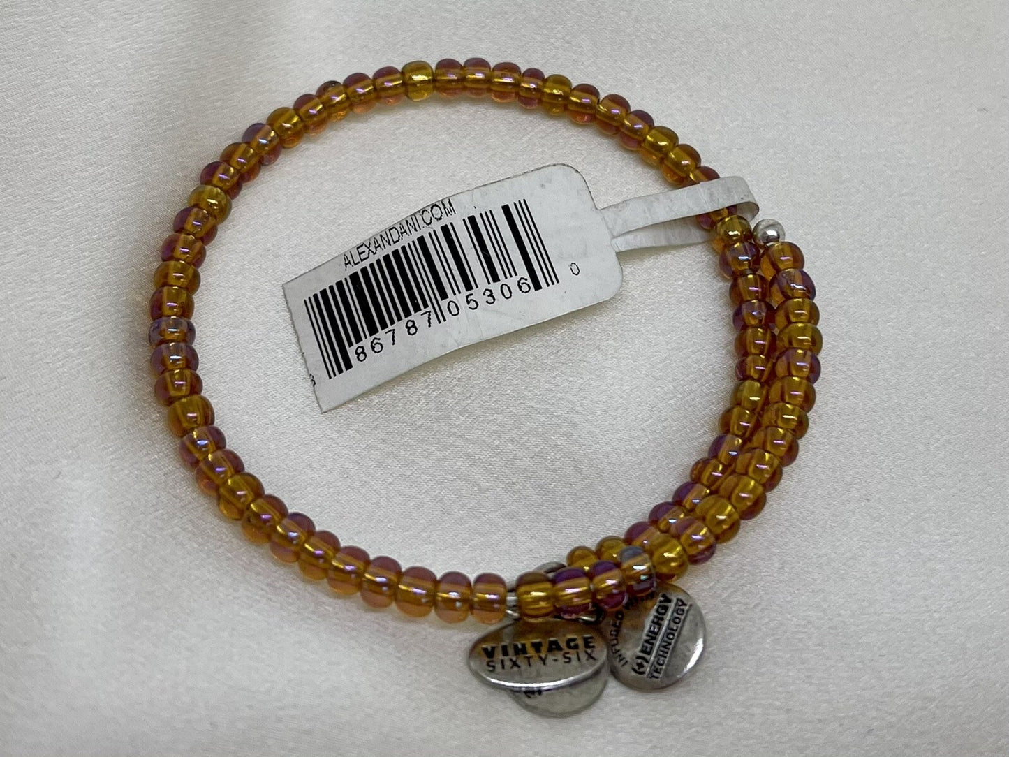 Alex and Ani Hardwire Topaz Russian Gold Wrap Bangle