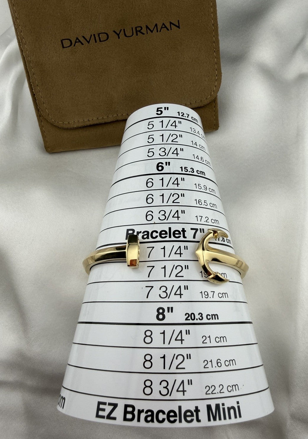 David Yurman 18K Yellow Gold 750 Maritime Anchor Cuff 32.5 Grams Medium