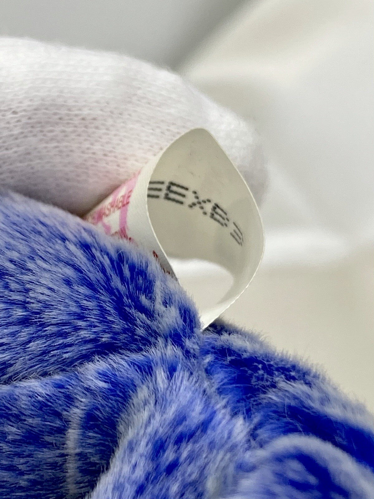 Oso Ty Beanie Baby Periwinkle Retirado Raro 2000 Menta C.E. Con Múltiples Errores