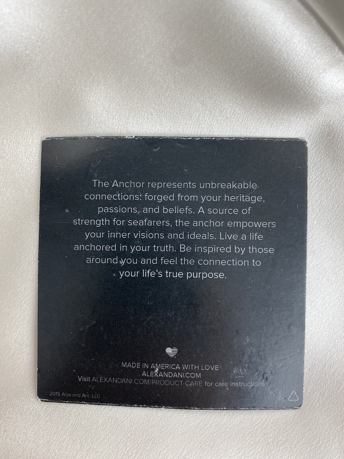 Alex and Ani Anchor Rafaelian Silver Charm Bangle Adjustable Bracelet