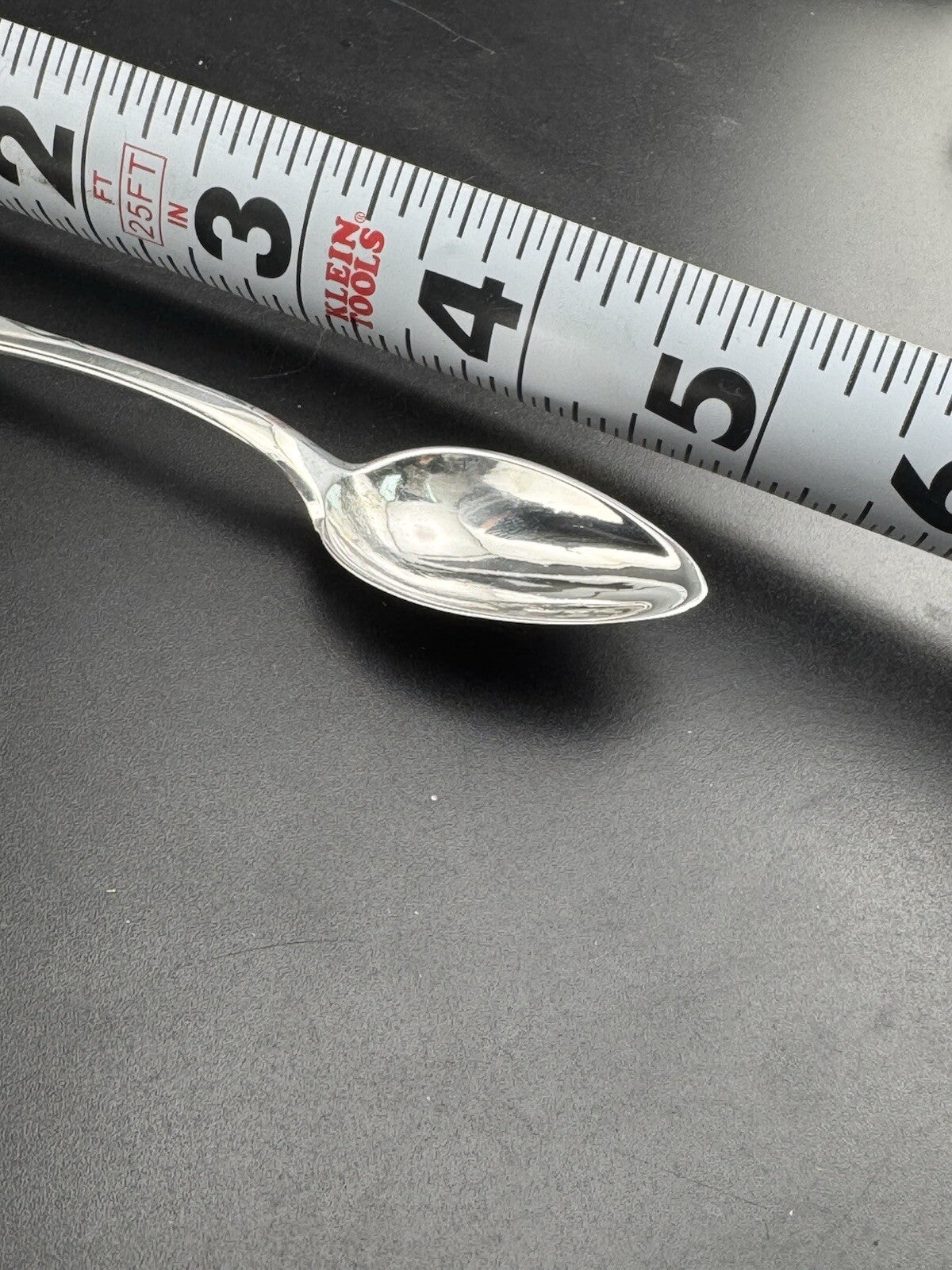 Vintage Sterling Fine Silver 925 Serving Baby Dinner Spoon 11.4G 5in 23.61mm