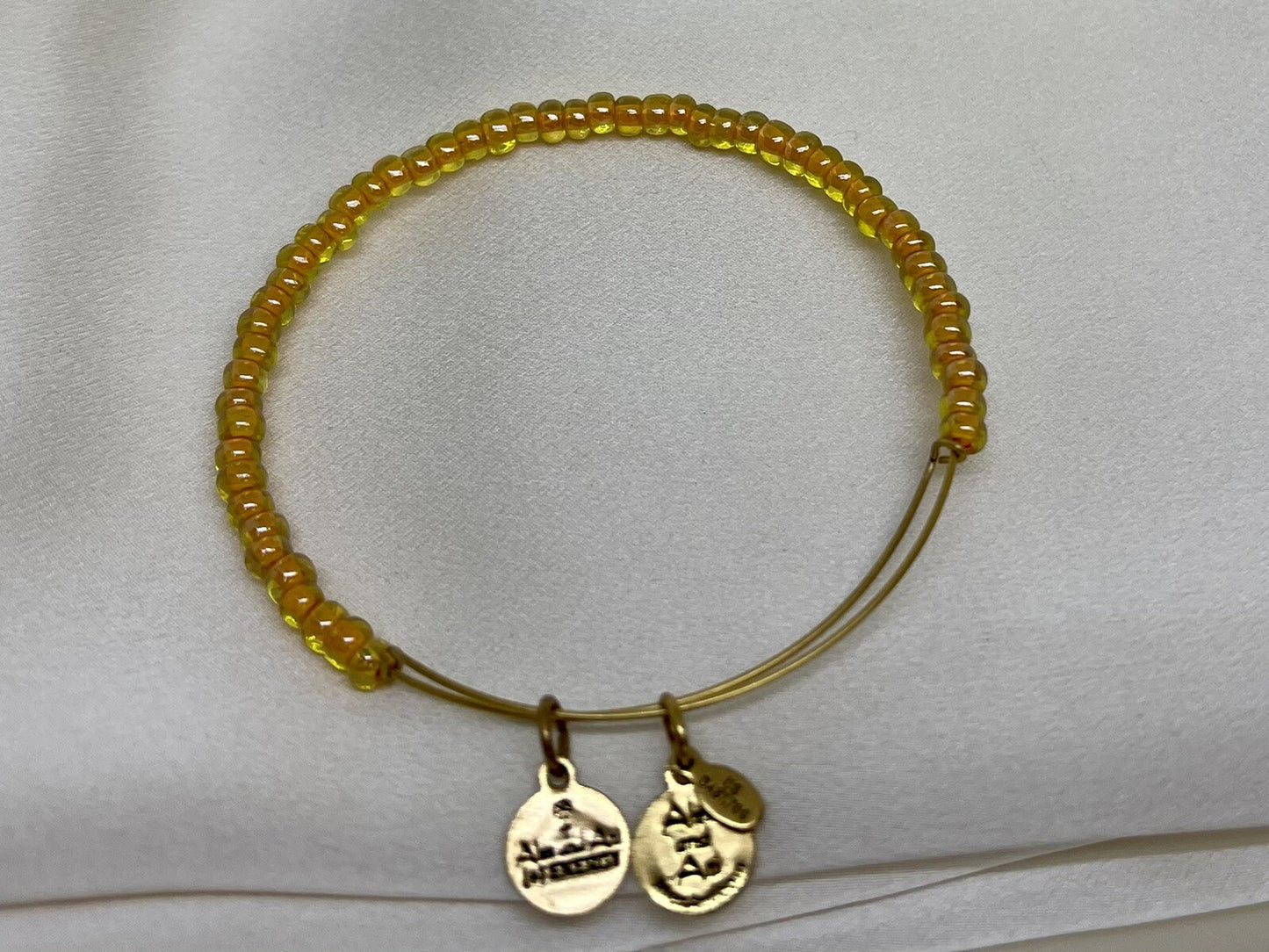 Alex and Ani Soleil Sunbeam Rafaelian Gold Expandable Wrap Bangle Bracelet