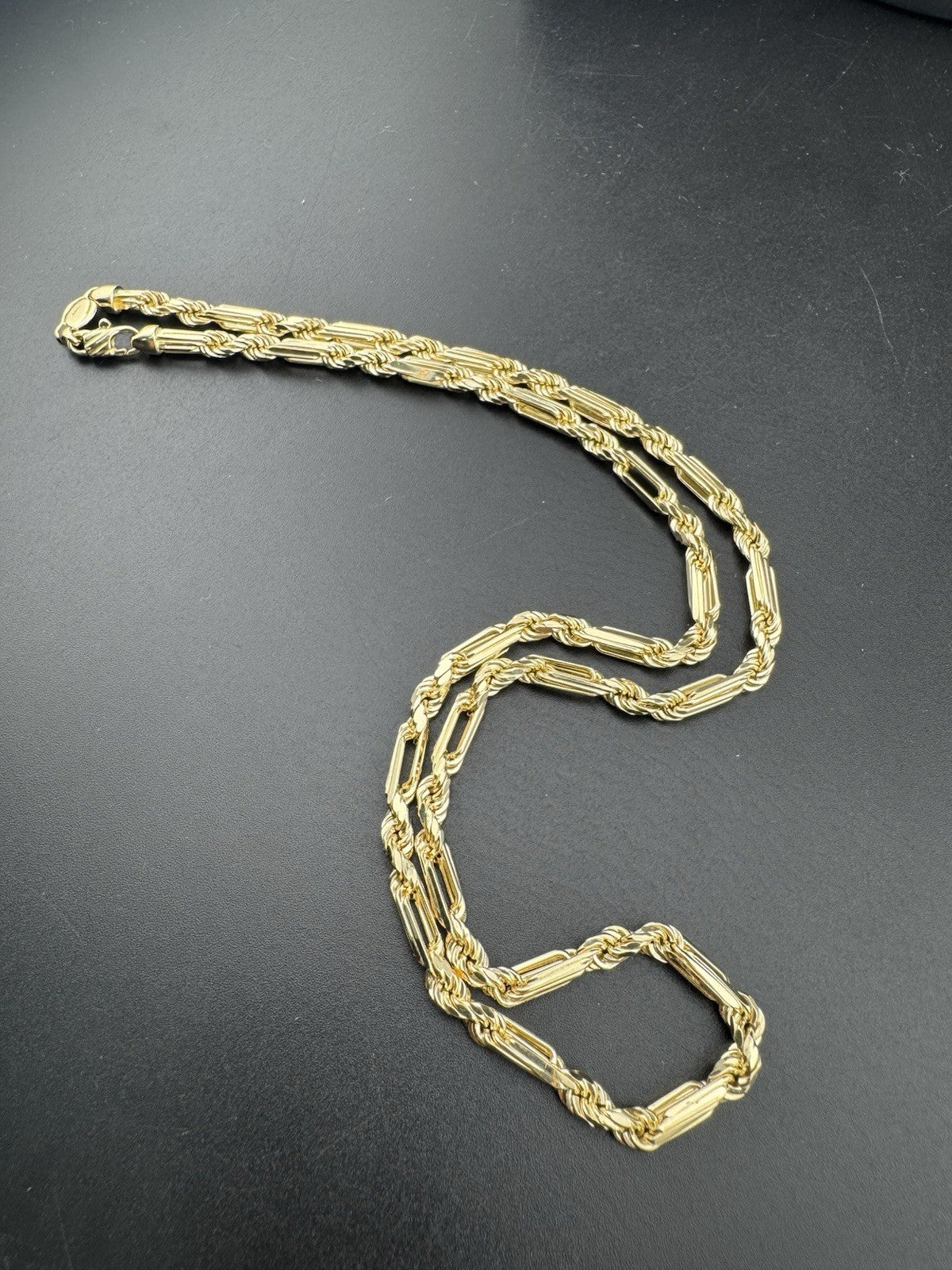 14K Yellow Gold Solid Milano Link Chain Necklace 20in 4.38mm 21.8 Grams Elegant