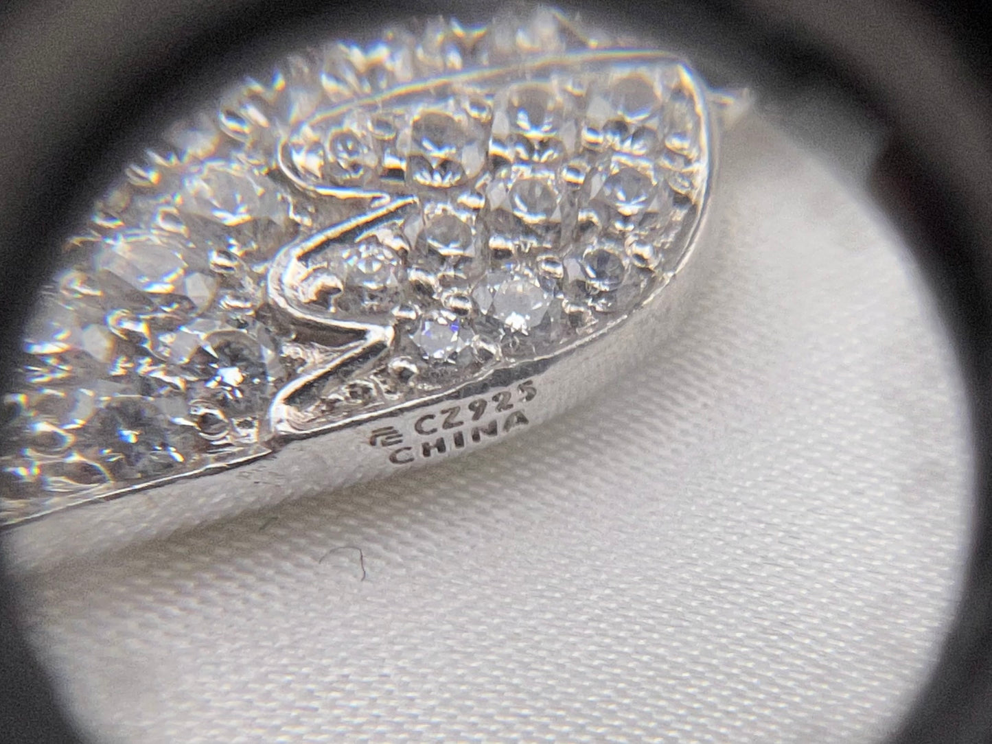 Colgante de ala de ángel de plata de ley 925 - 12,21x37,45 mm