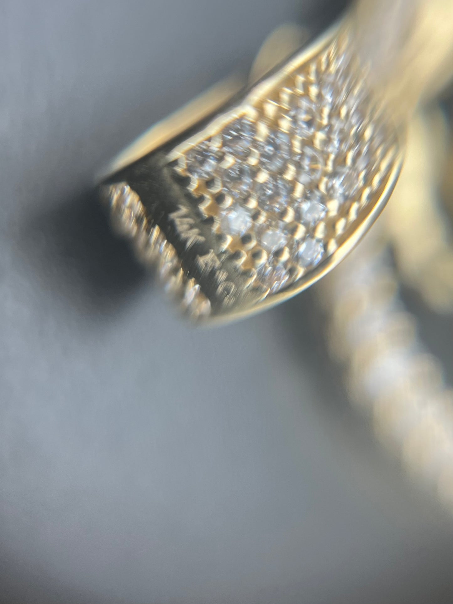 Colgante de escorpión de oro amarillo de 14 k con círculo de diamantes CZ