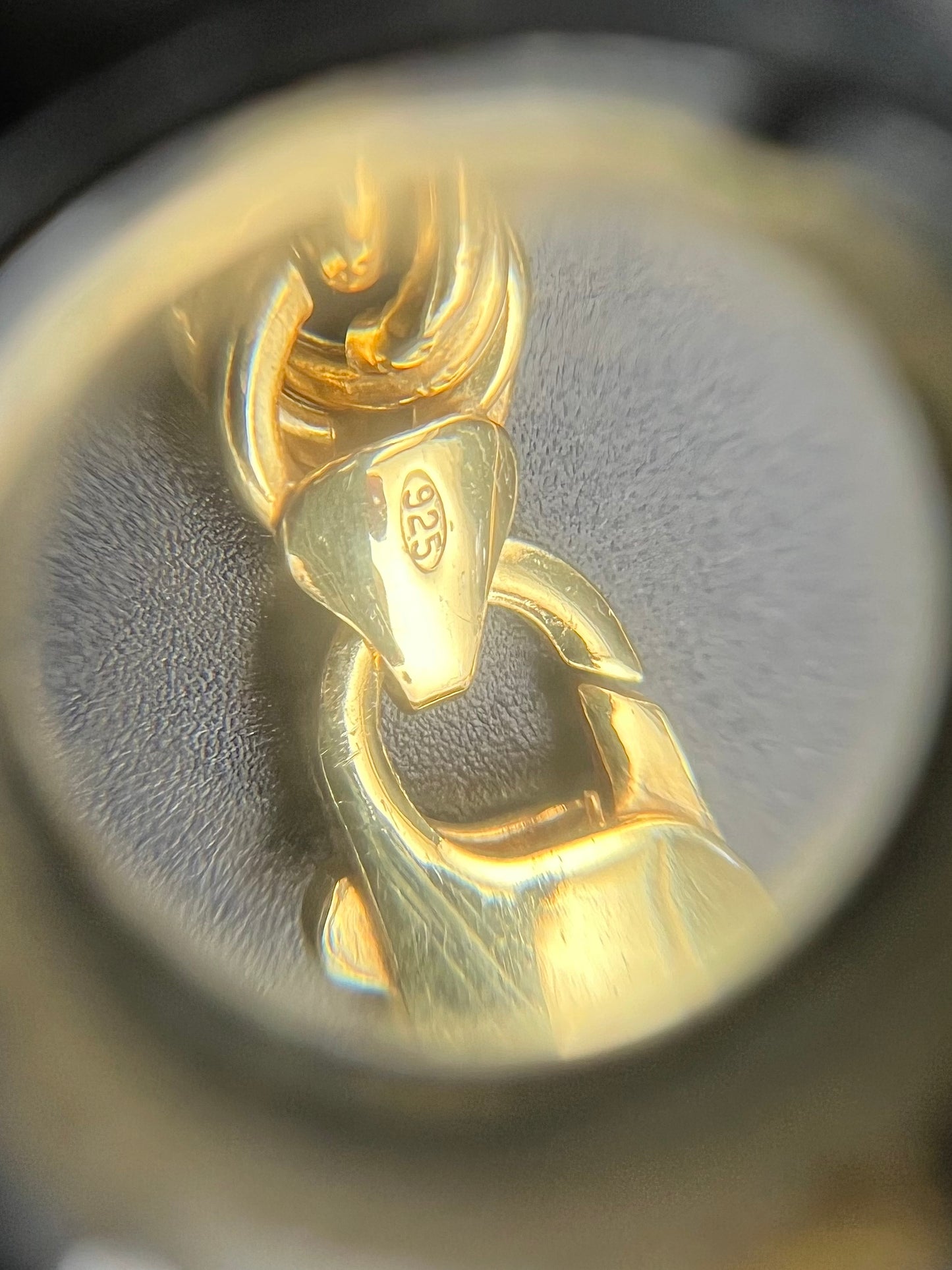 Cadena de cuerda hueca chapada en oro amarillo 925: 26, 24 y 22 pulgadas, 9,25 mm