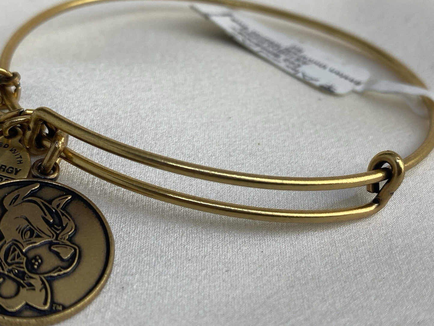 Alex and Ani Boston Pride University Mascot Rafaelian Gold Wrap Bracelet