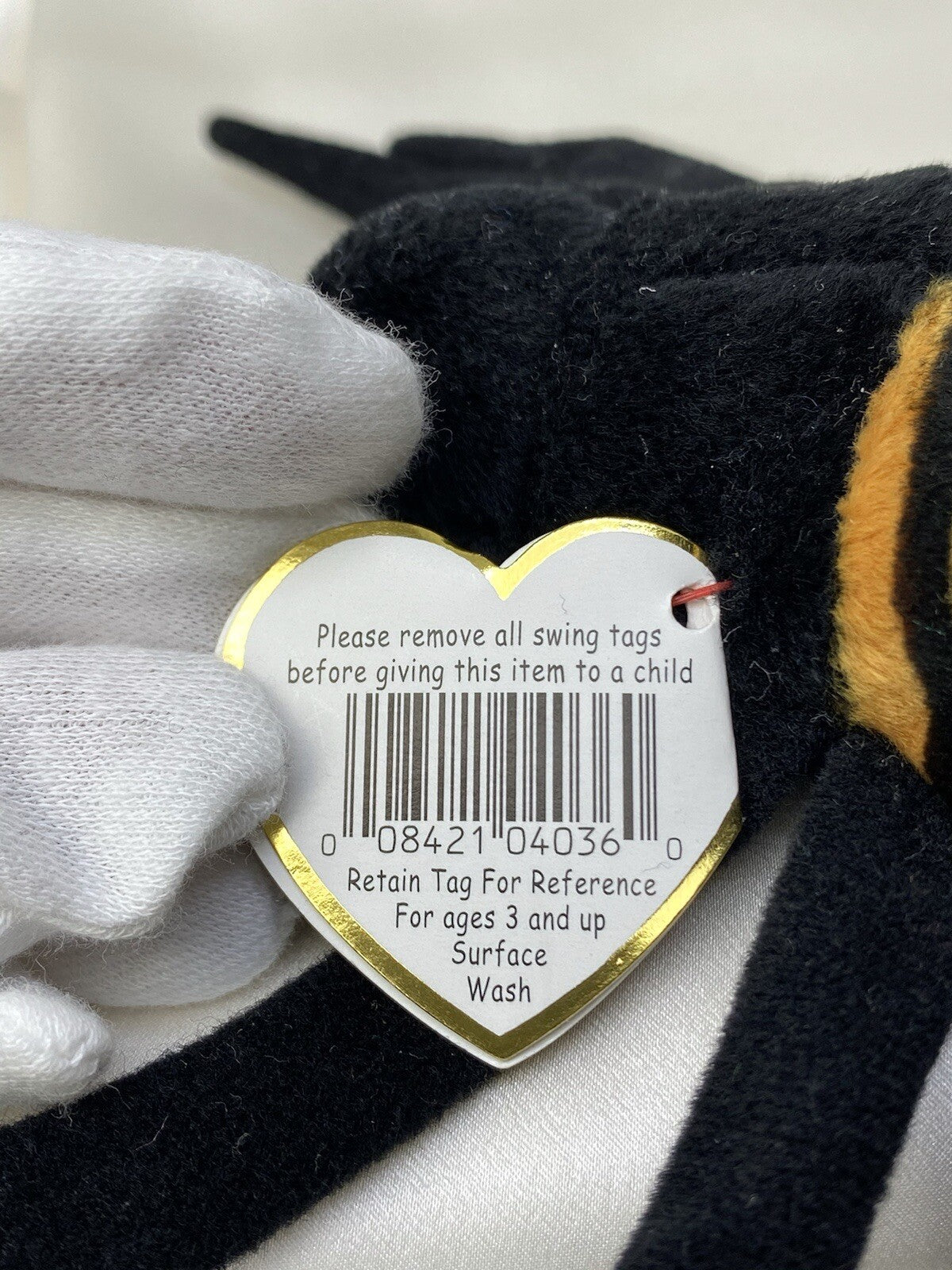 Rare Retired Ty Beanie Baby Spinner The Spider 1996-1997 Mint Pellets W Errors