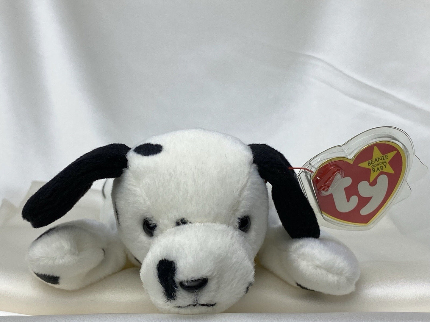 Rare Retired Ty Beanie Baby Dotty The Dalmatian 1996 Mint P.E. Pellets W Errors