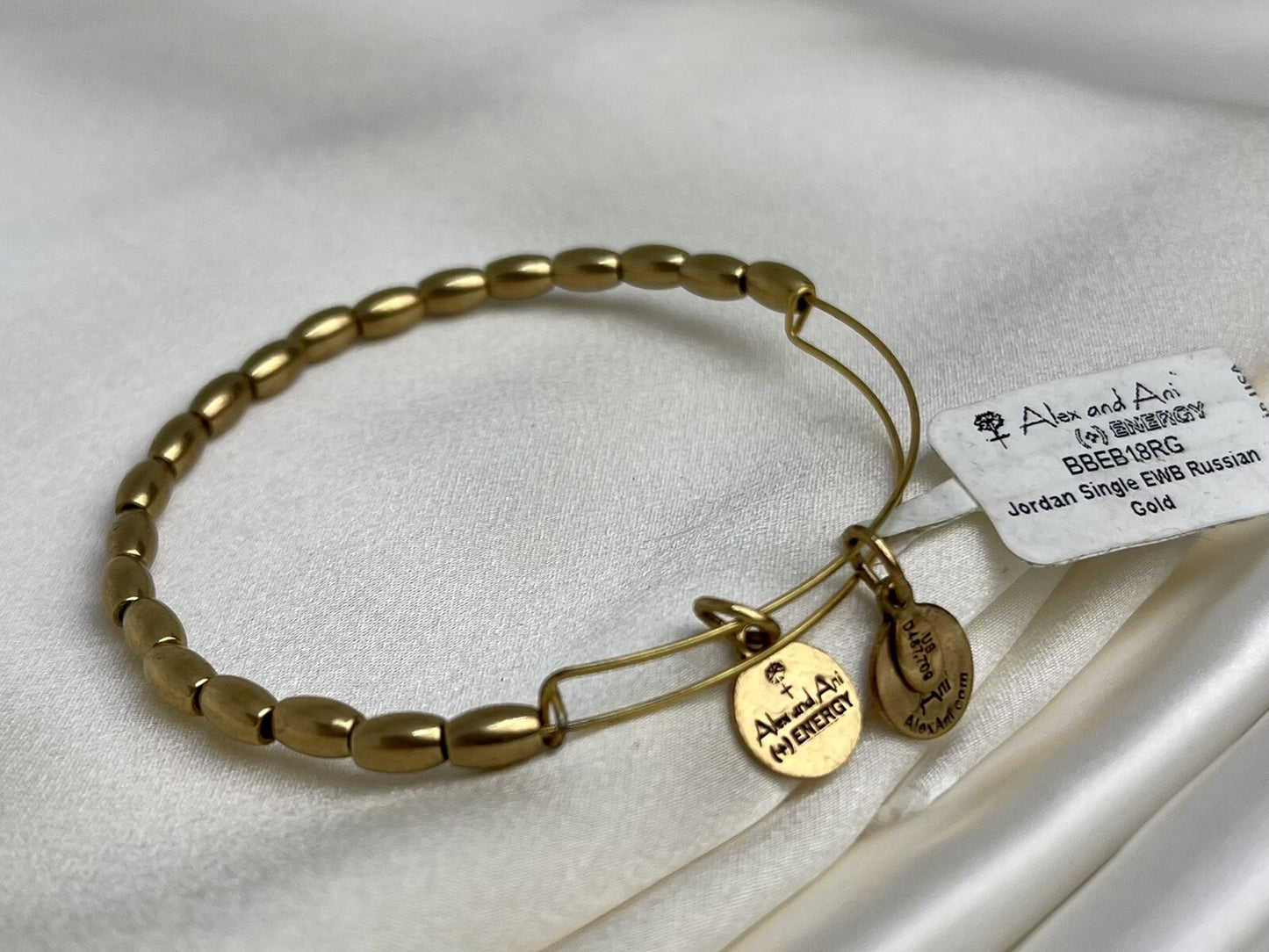 Alex and Ani Jordan Single Russian Rafaelian Gold Wrap Bangle Bracelet
