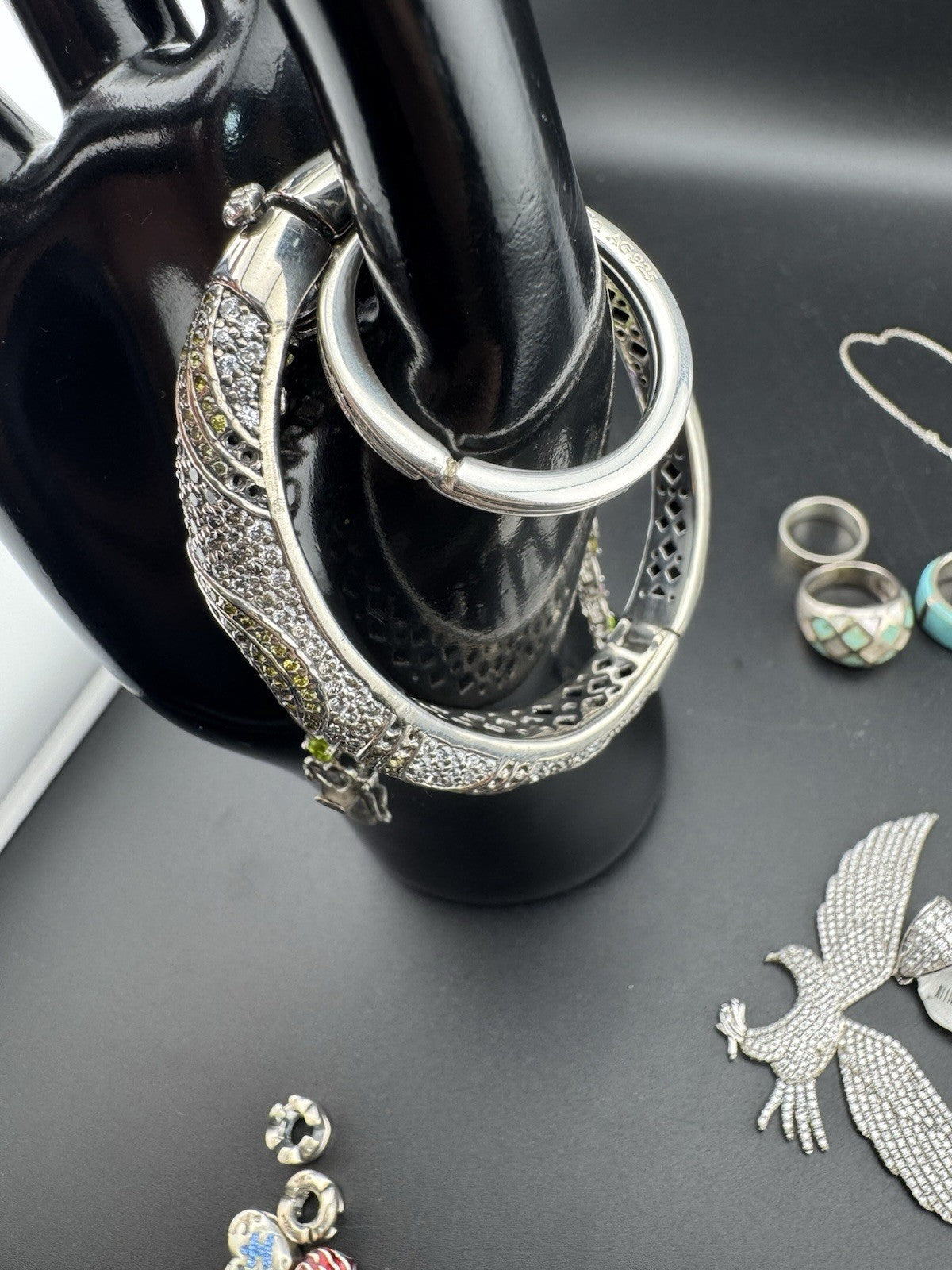 Sterling Silver 925 Jewelry Collection David Yurman Tiffany Pandora 235.3 Grams