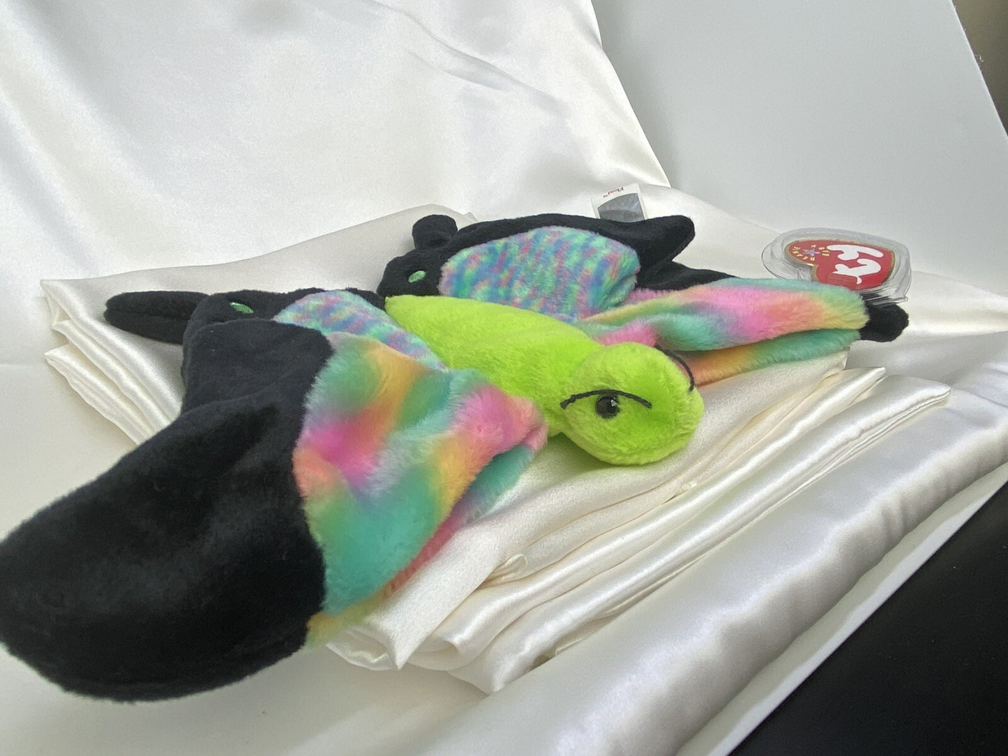 Ty Beanie Baby Float The Butterfly Retired 2000 Plush Toy W Errors Tag Protector