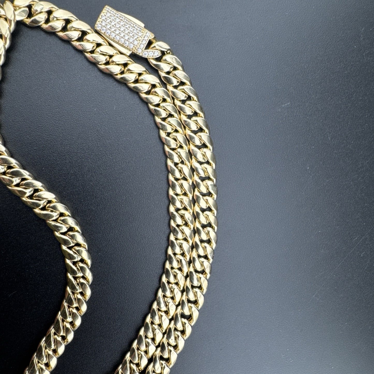 14K Yellow Gold Monaco Jingle Bell Cuban Link Chain 17in 7.66m 17.2 Gram Bold*