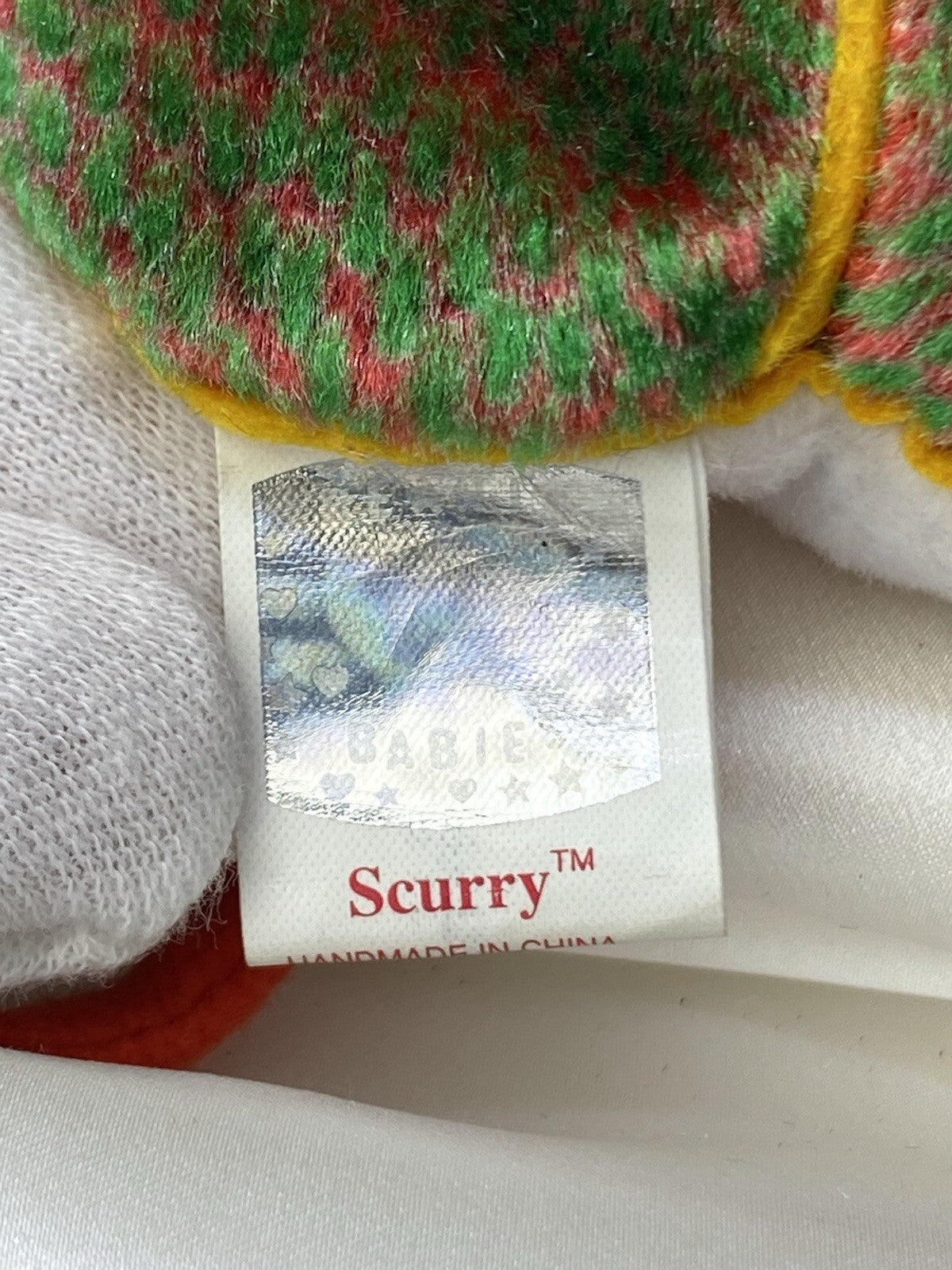 Rare Retired Ty Beanie Baby Scurry The Beetle 2000 Mint P.E. Pellets With Errors