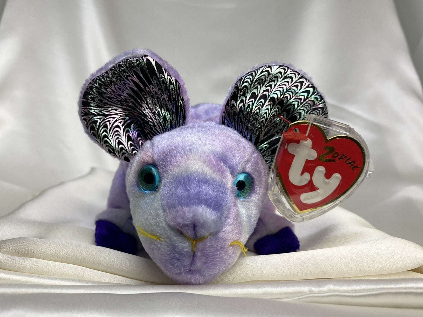 Ty Beanie Baby Rat Chinese Zodiac Collection Plush 2000 Retired Hang Tag Protect