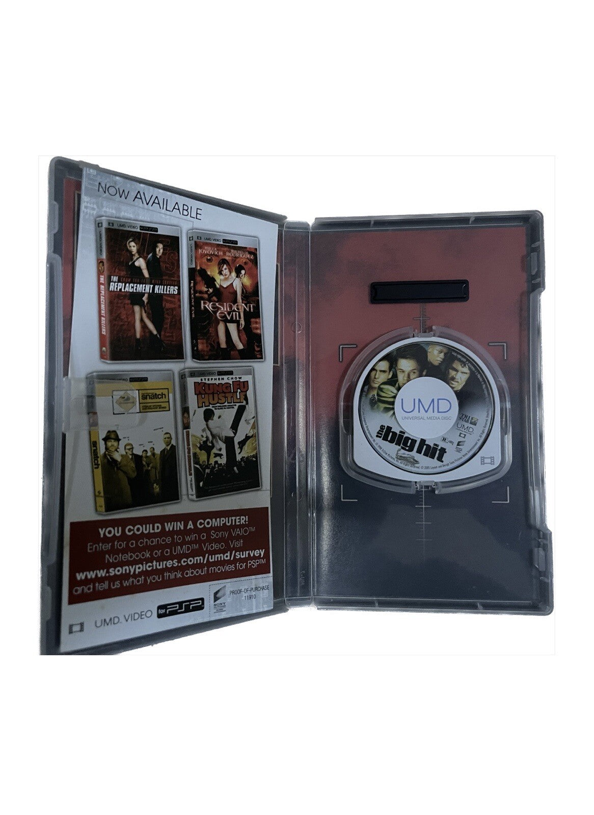 The Big Hit UMD - Movie, 2005 For Sony PSP Mark Wahlberg Play Station Players