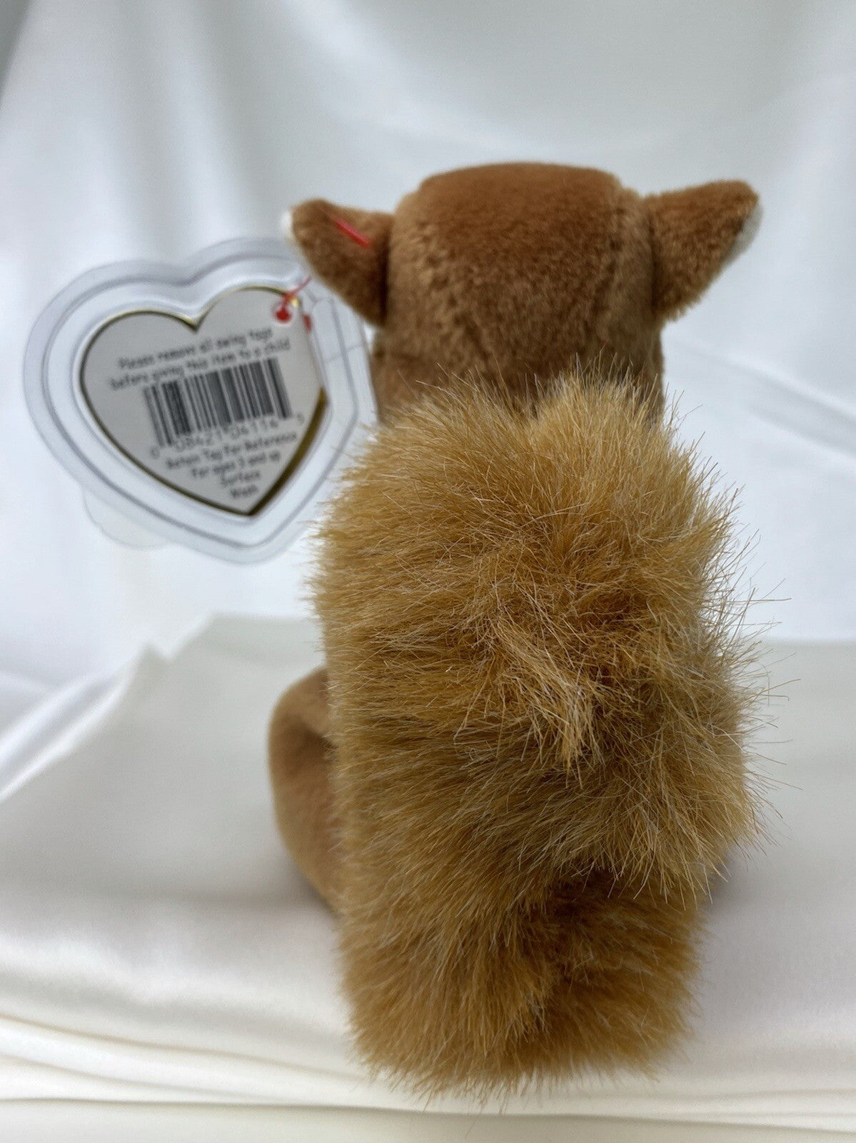 Raro Ty Beanie Baby Retirado Ardilla Nuts 1996 Menta Gránulos de PVC Con Errores