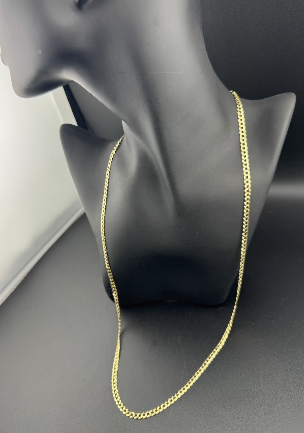 Cadena de eslabones cubanos de oro amarillo de 14 quilates, 60.96 cm, 3.61 mm, 9.3 gramos, clásica, elegante *