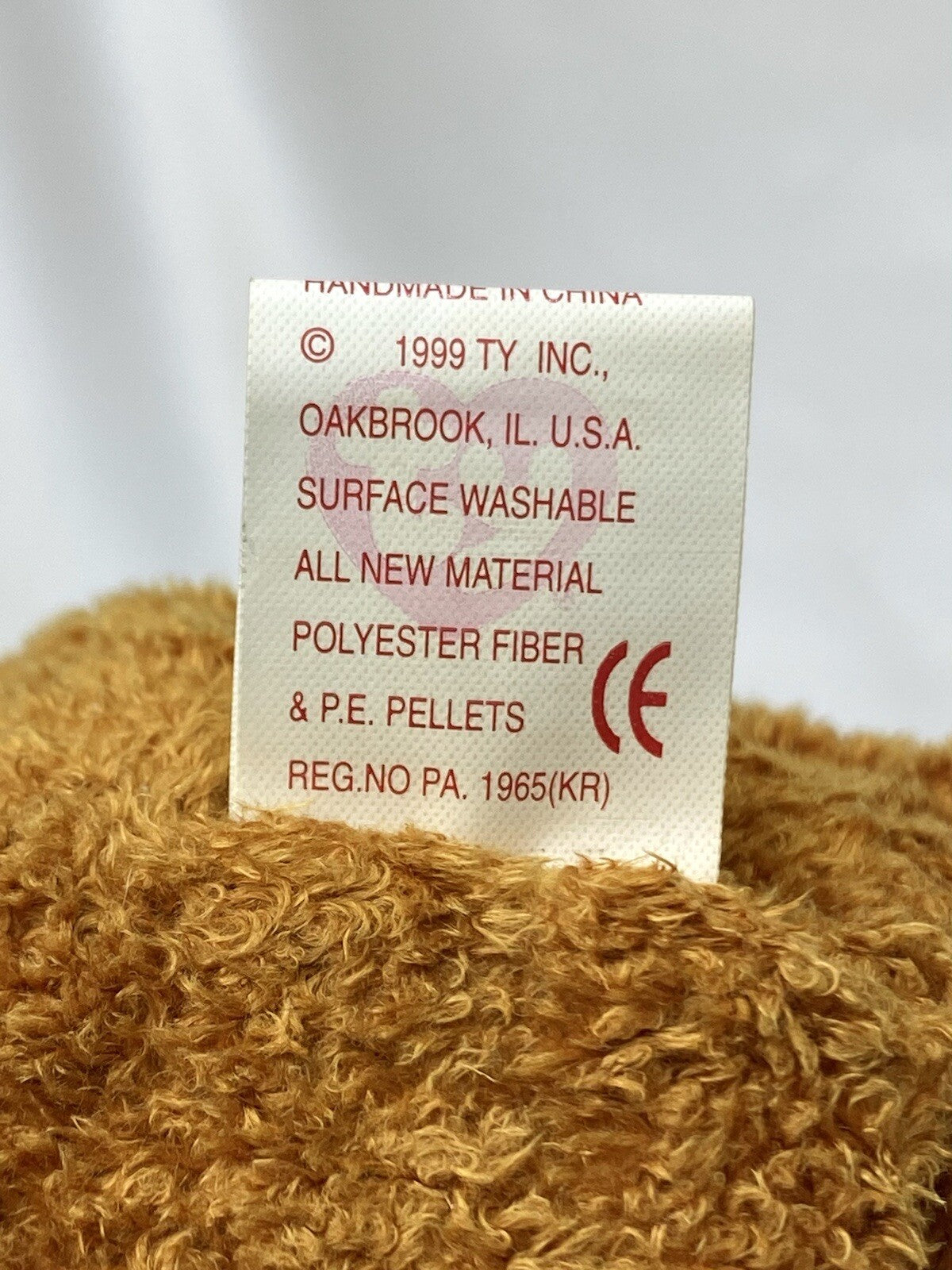 Rare Retired Ty Beanie Baby Fuzz The Bear 1998 -1999 Mint P.E. Pellets W Errors