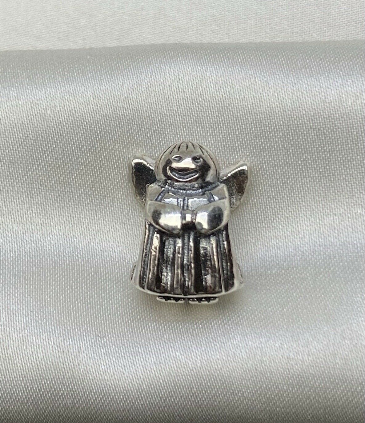 Pandora ALE Plata de ley 925 12,7 mm Dije europeo Ángel de la esperanza #790337