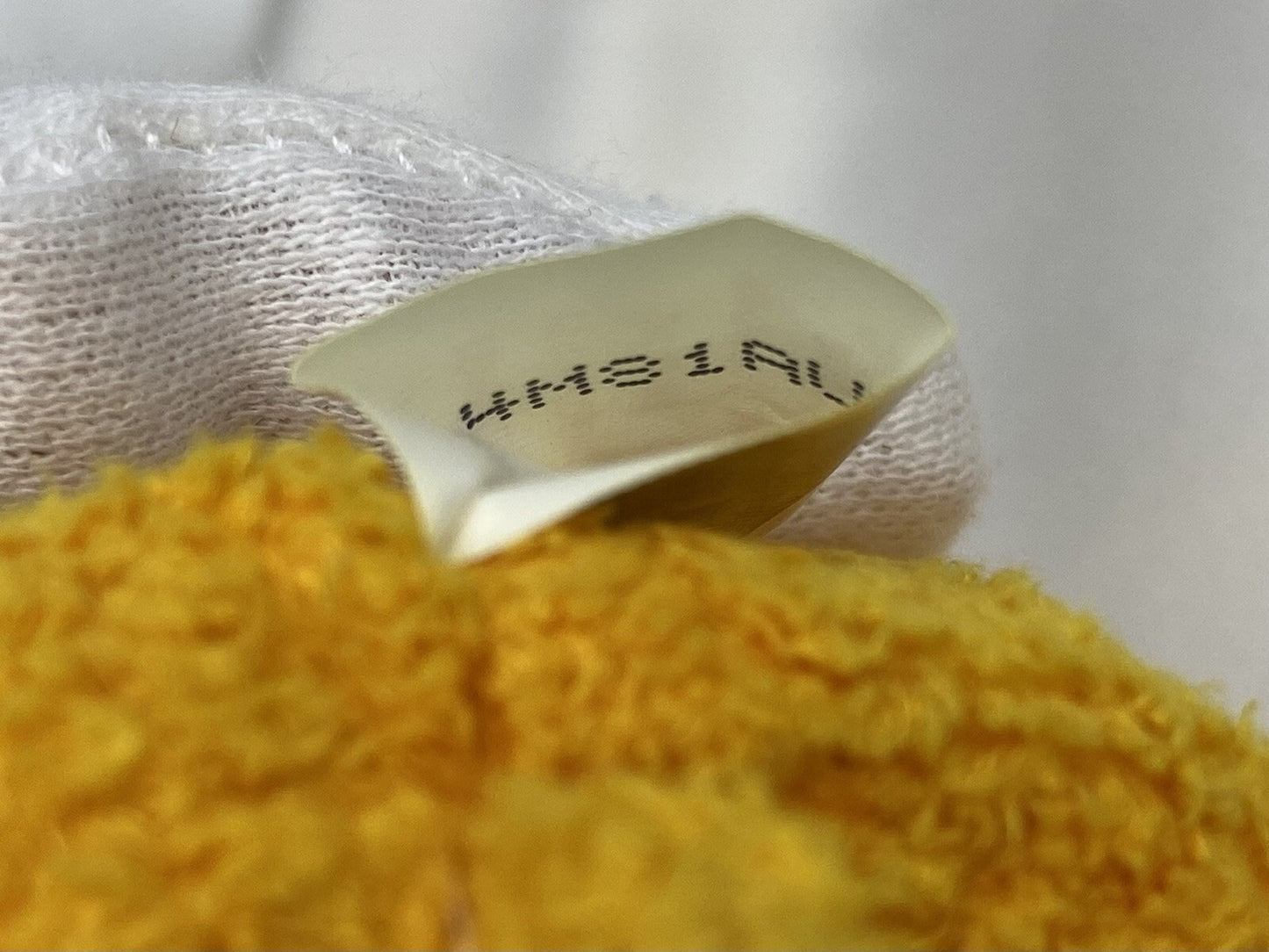 Ty Beanie Baby Poopsie The Yellow Bear Plush W Hang Tag Protector 2001 Retired