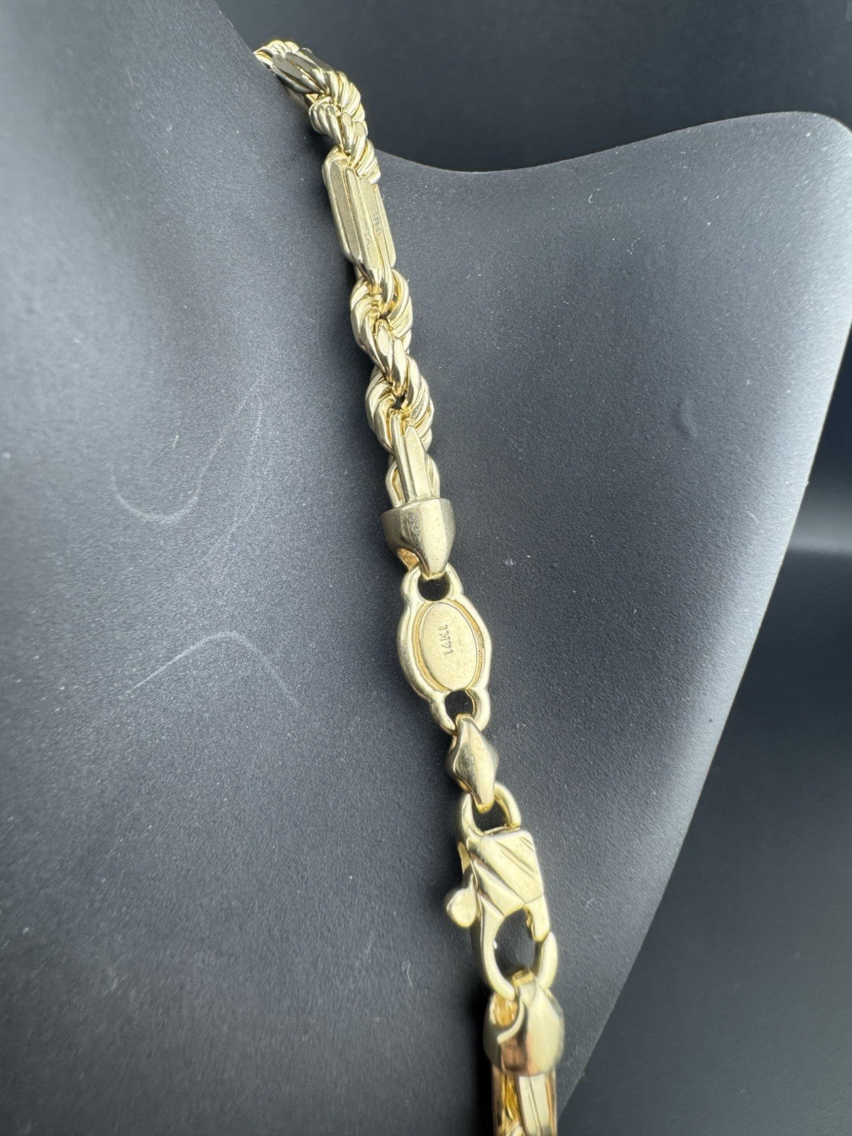 14K Yellow Gold Solid Milano Link Chain Necklace 20in 4.38mm 21.8 Grams Elegant