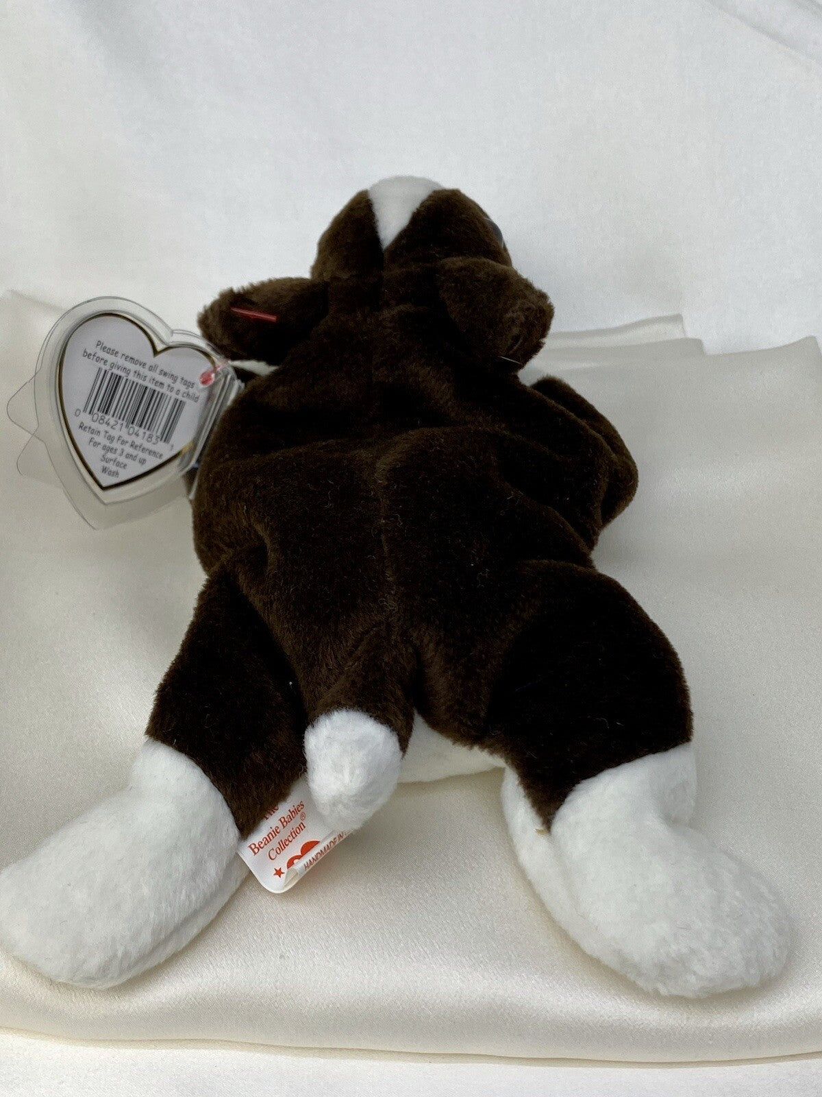 Raro Ty Beanie Baby Retirado Bruno El Perro 1997 Pellets P.E. Nuevos Con Errores