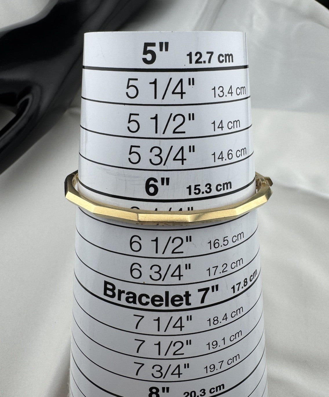 David Yurman Stax Bracelet 18K 750 Gold Size 6.25 17.2 Grams Faceted Geometric