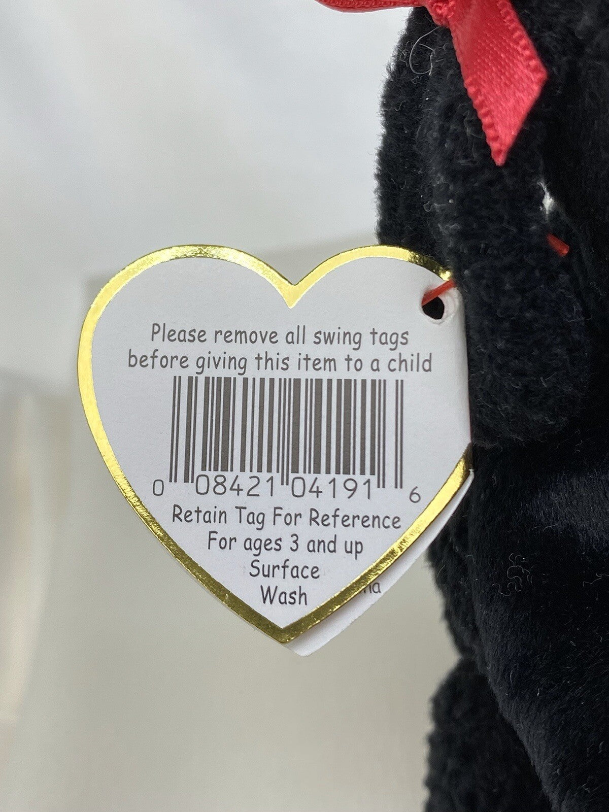Rare Retired Ty Beanie Baby GiGi The Dog 1997-1998 Mint P.E. W Multiple Errors
