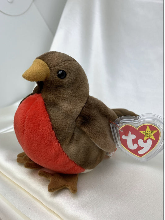 Rare Retired Ty Beanie Baby Early The Red Robin 1997-1998 Mint W Multiple Errors