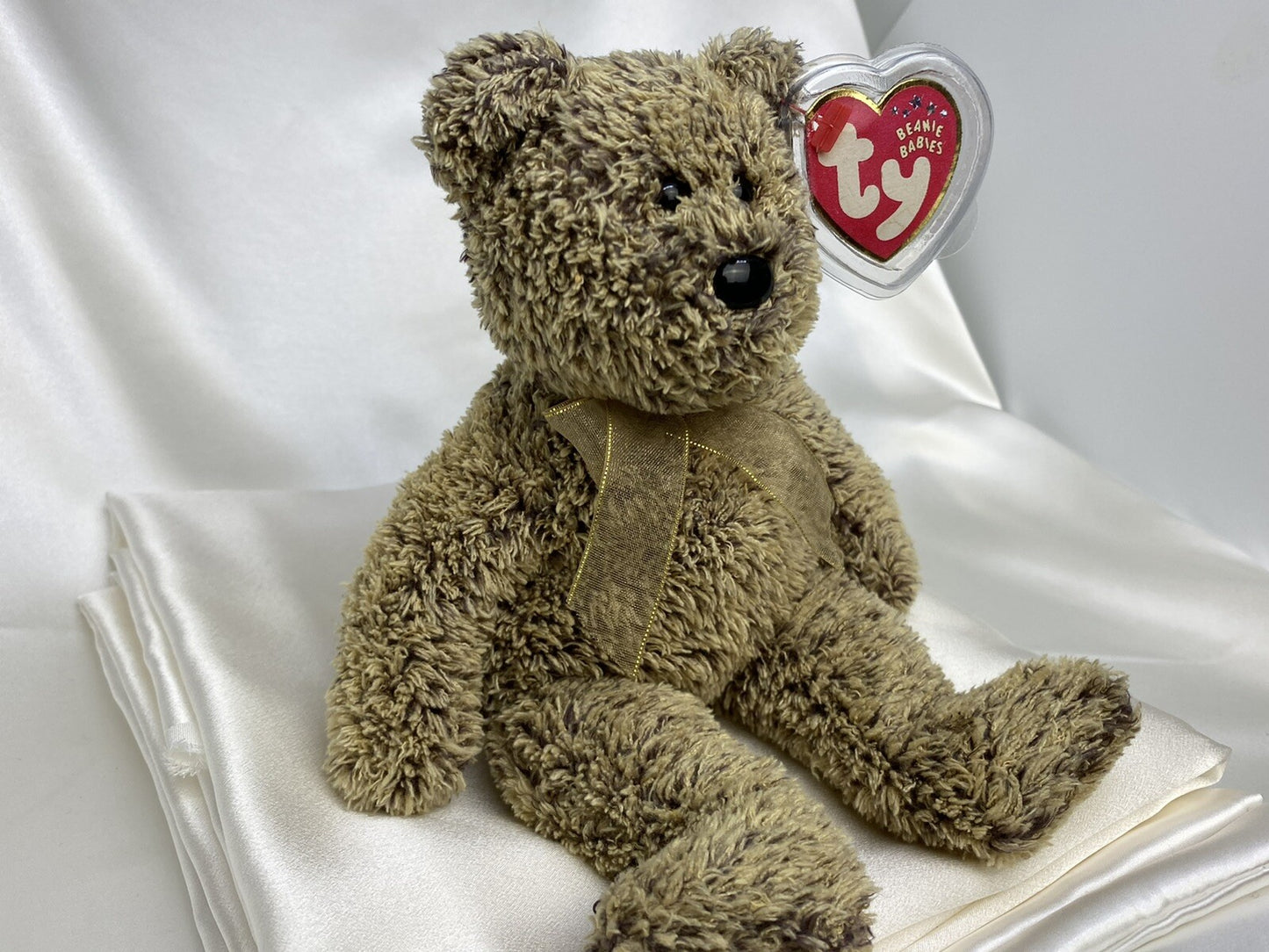 Ty Beanie Baby Harry The Bear Plush 2001 Retired with Errors