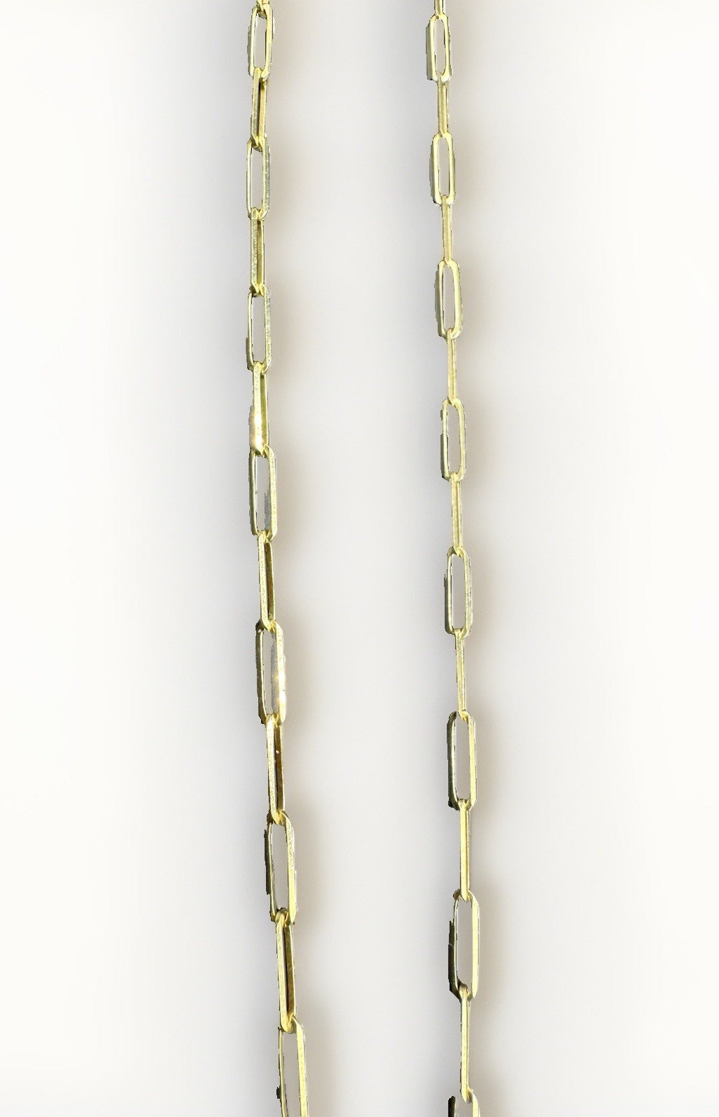 14K Yellow Gold Paperclip Chain Necklace 22in 2.54mm 5.9 Grams