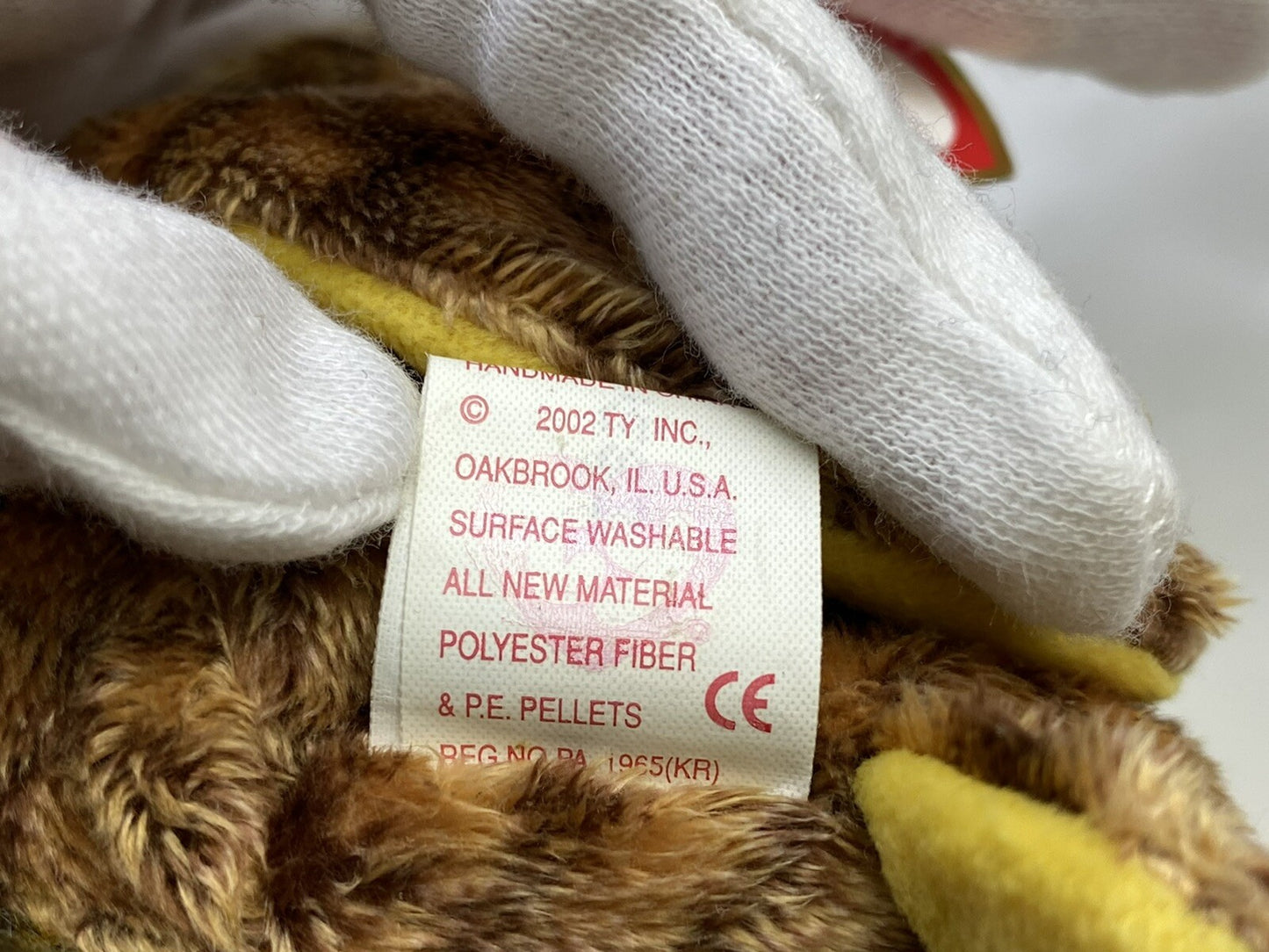 Ty Beanie Baby Smartest The Graduate Owl Plush W Hang Tag Protector 2002