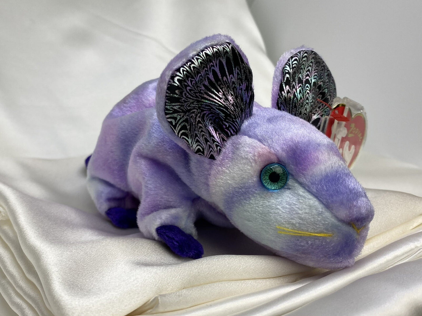 Ty Beanie Baby Rat Chinese Zodiac Collection Plush 2000 Retired Hang Tag Protect