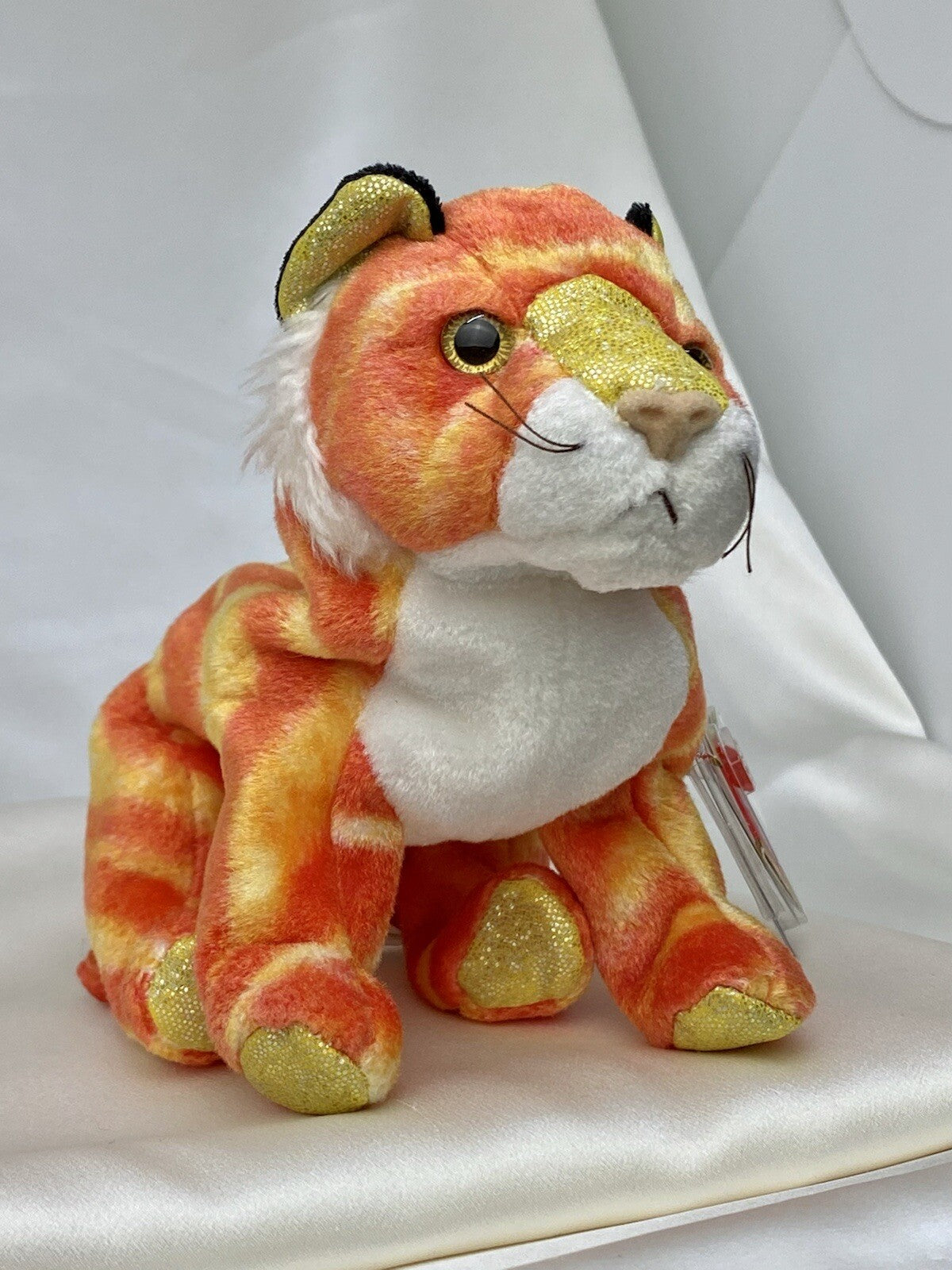 Rare Retired Ty Beanie Baby Tiger Zodiac 2000 Mint P.E. Pellets With Errors