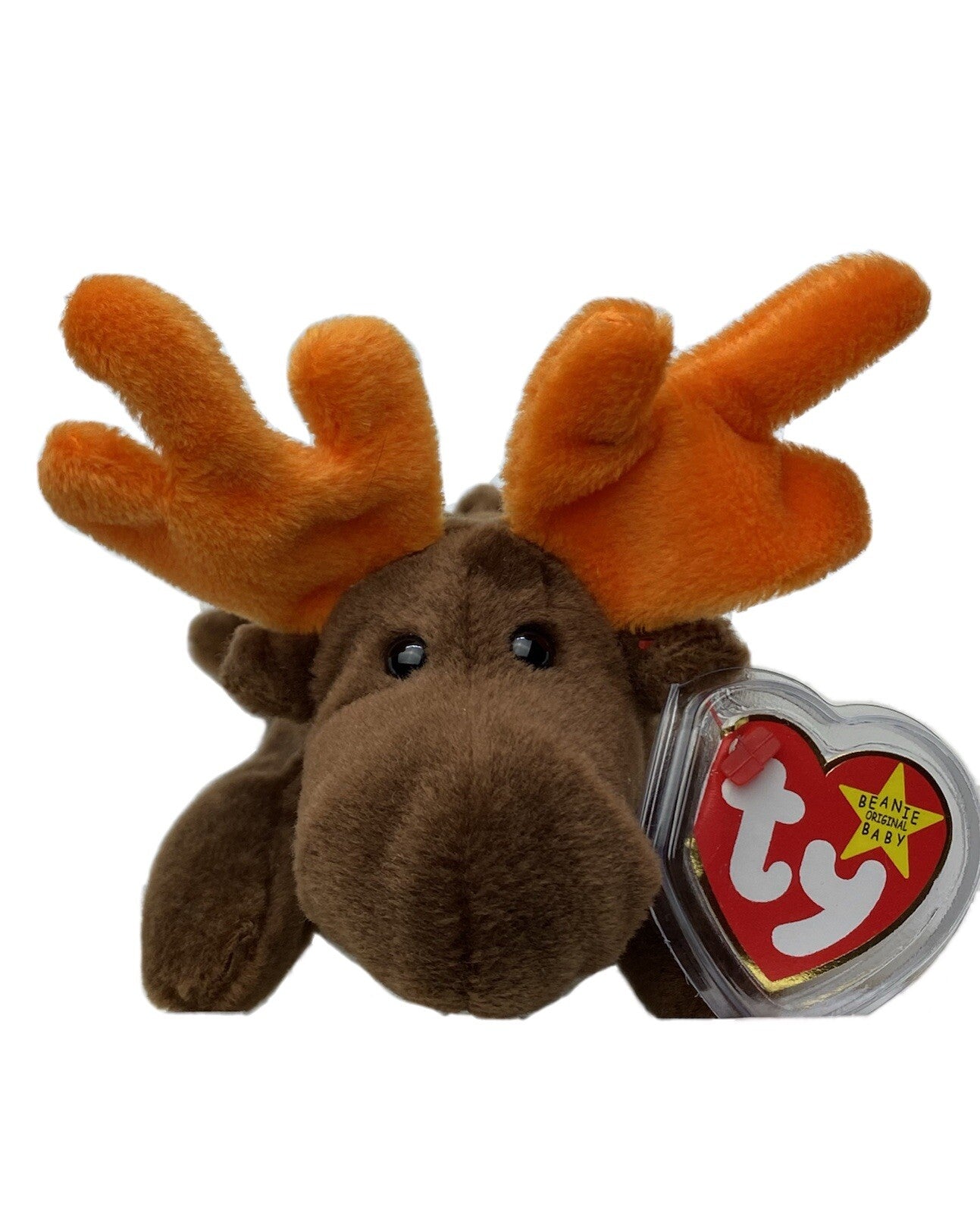 Rare Retired Ty Beanie Baby Chocolate The Moose 1993 Pellets W Errors & Tag Mint