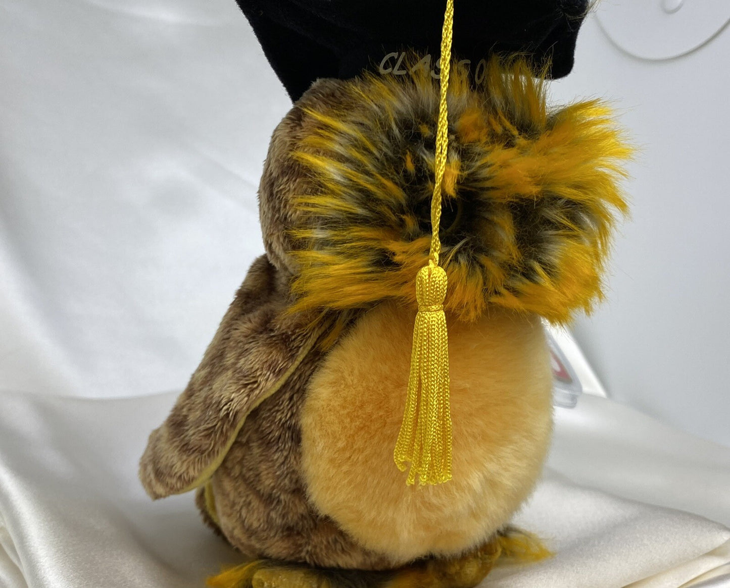 Ty Beanie Baby Smartest The Graduate Owl Plush W Hang Tag Protector 2002