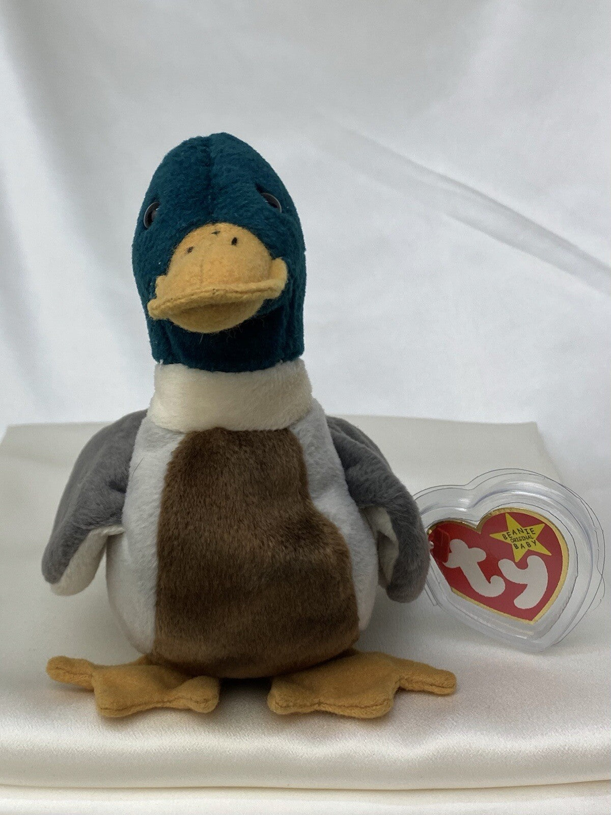 Rare Retired Ty Beanie Baby Jake The Duck 1997-1998 Mint Pellets Numerous Errors