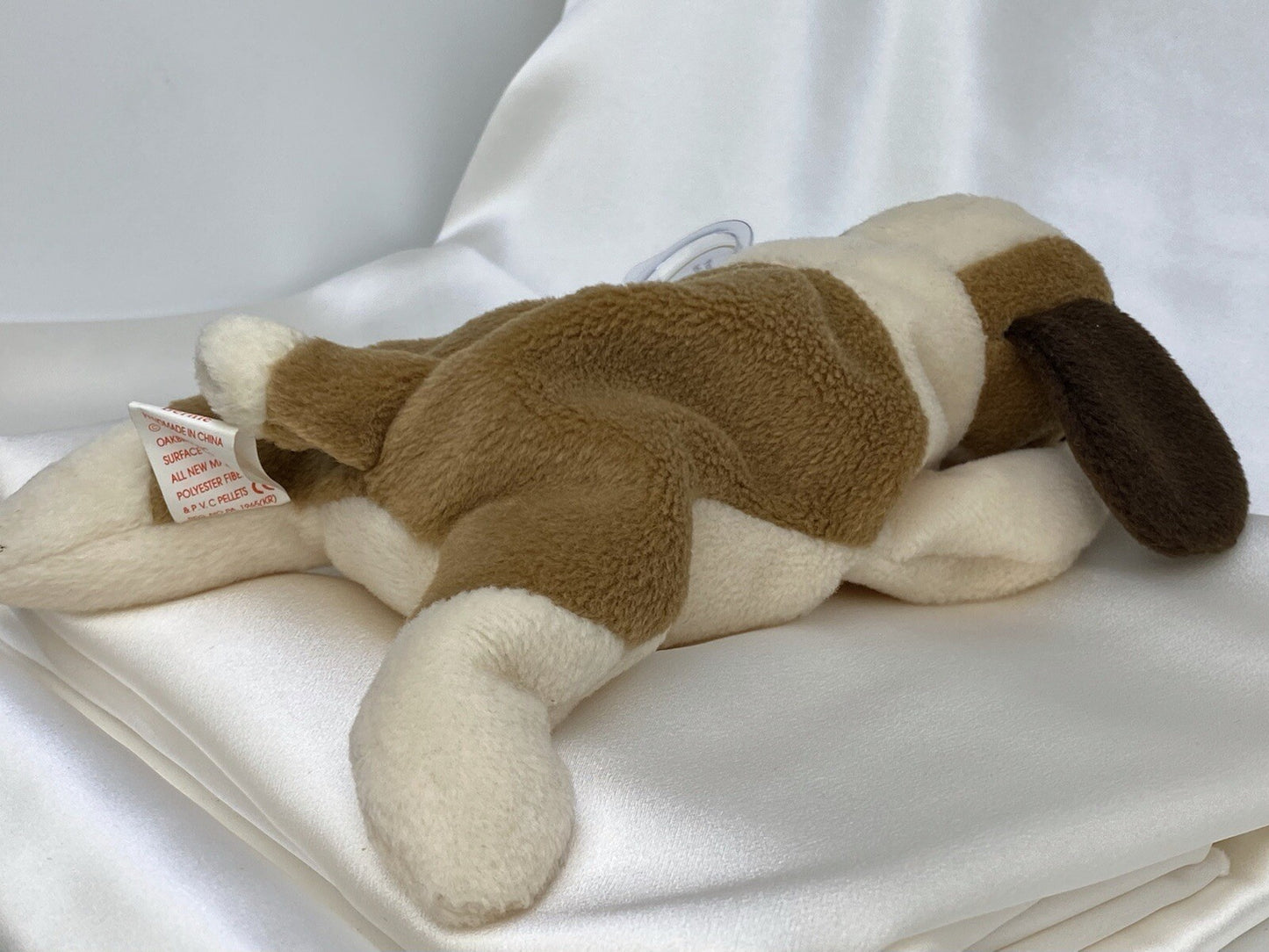 Rare Retired Ty Beanie Baby Bernie The Dog 1996 P.V.C. Pellets W Numerous Error