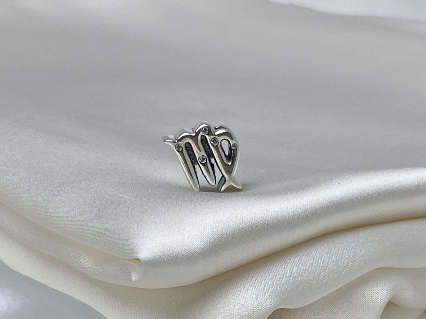 Pandora Sterling Silver 925 Sparkling Cubic Zirconia Virgo Zodiac Charm