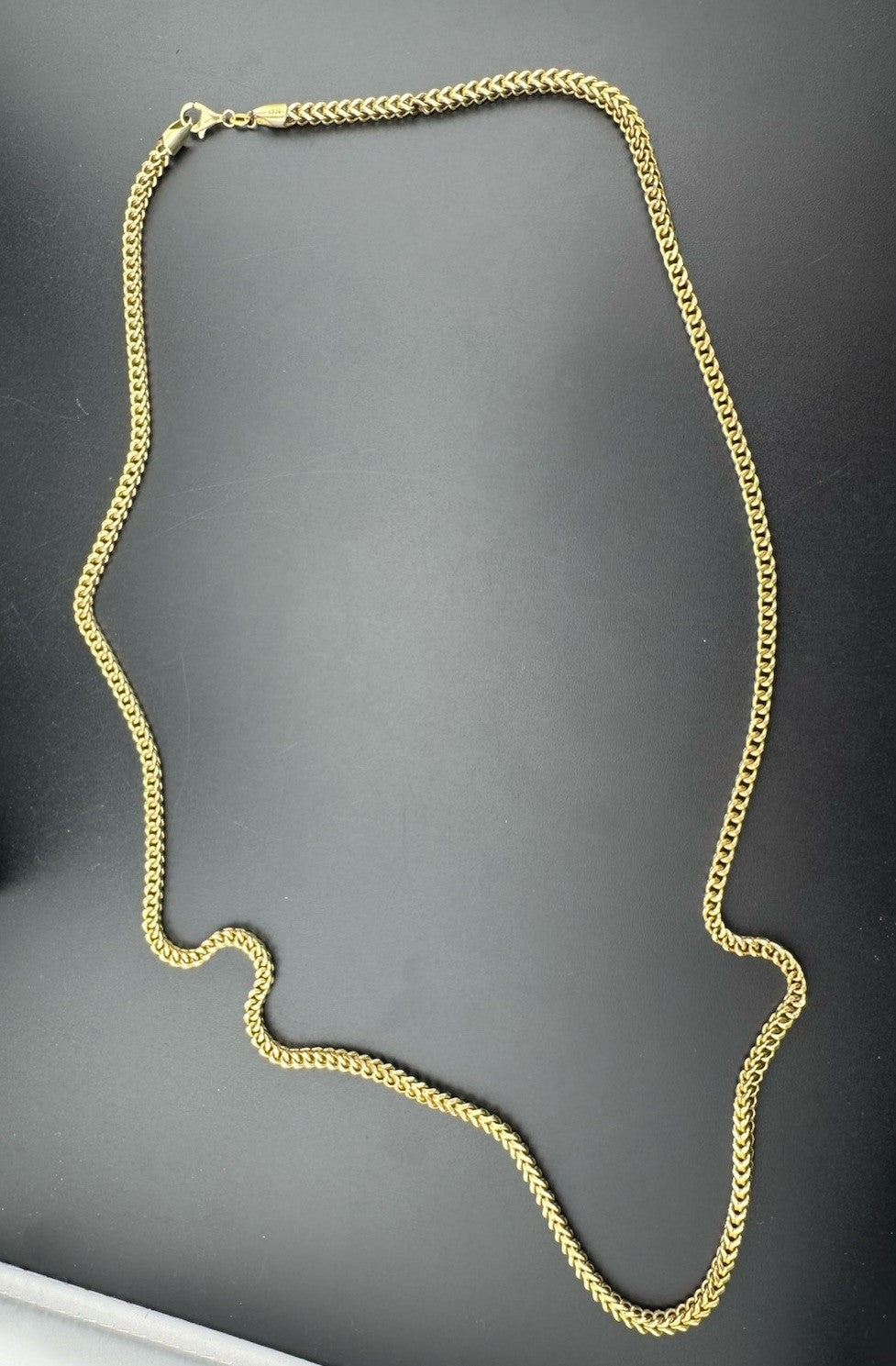 14K Gold Braided Franco Chain Necklace 31in 3.68mm 23.4 Grams Bold Statement