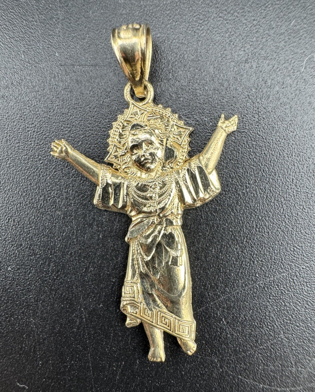 14K Gold Divino Niño Baby Jesus Pendant 20.65x34.30mm Religious