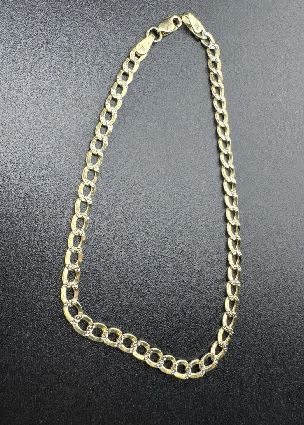 14K Yellow Gold Curb Link Bracelet 7.5in 3.49mm 1.9 Gram Classic Elegant Style