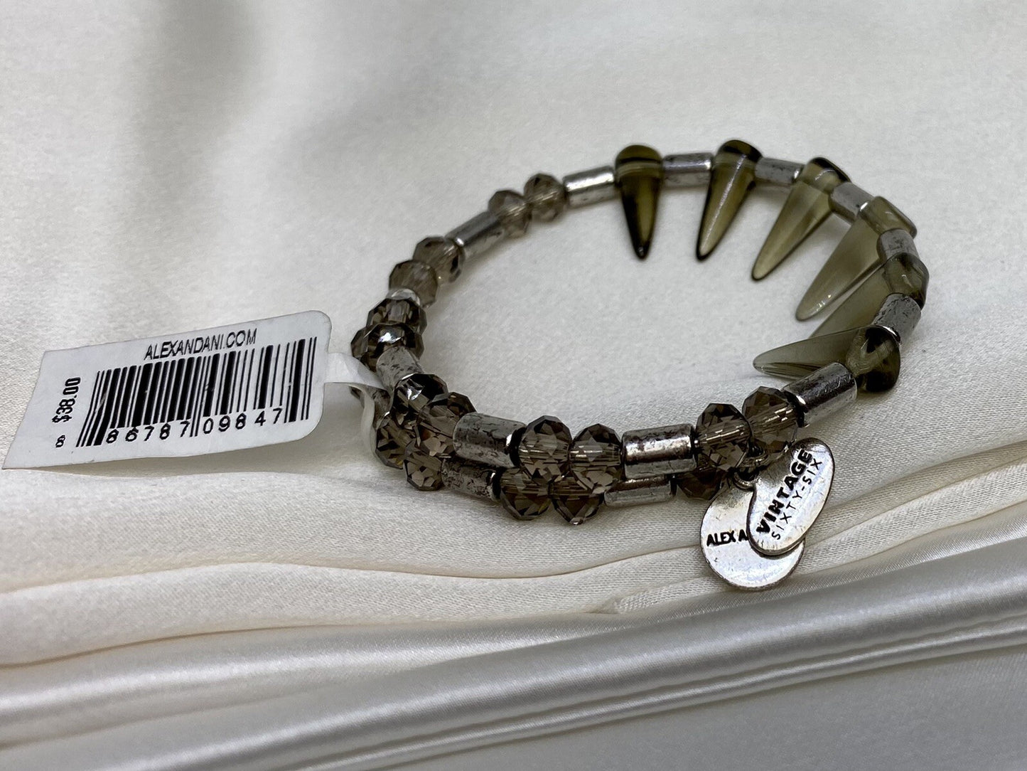 Pulsera Alex and Ani Depths of the Wild Wrap Glacial Aura Rafaelian Silver