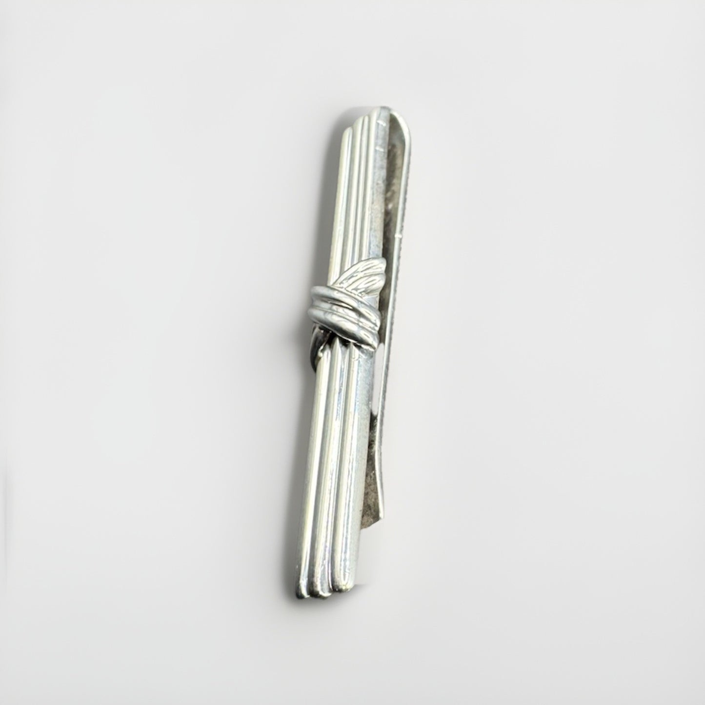 Tiffany & Co. Signature X Tie Bar Money Clip 925 Sterling Silver Vintage 1992