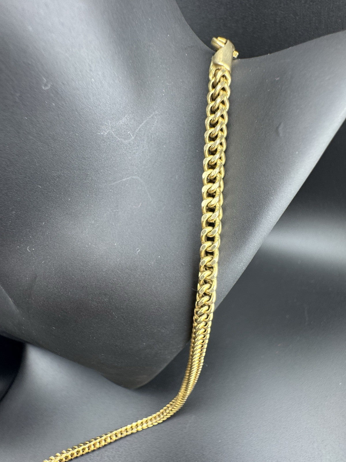 14K Gold Braided Franco Chain Necklace 31in 3.68mm 23.4 Grams Bold Statement