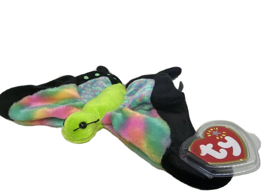 Ty Beanie Baby Float The Butterfly Retired 2000 Plush Toy W Errors Tag Protector